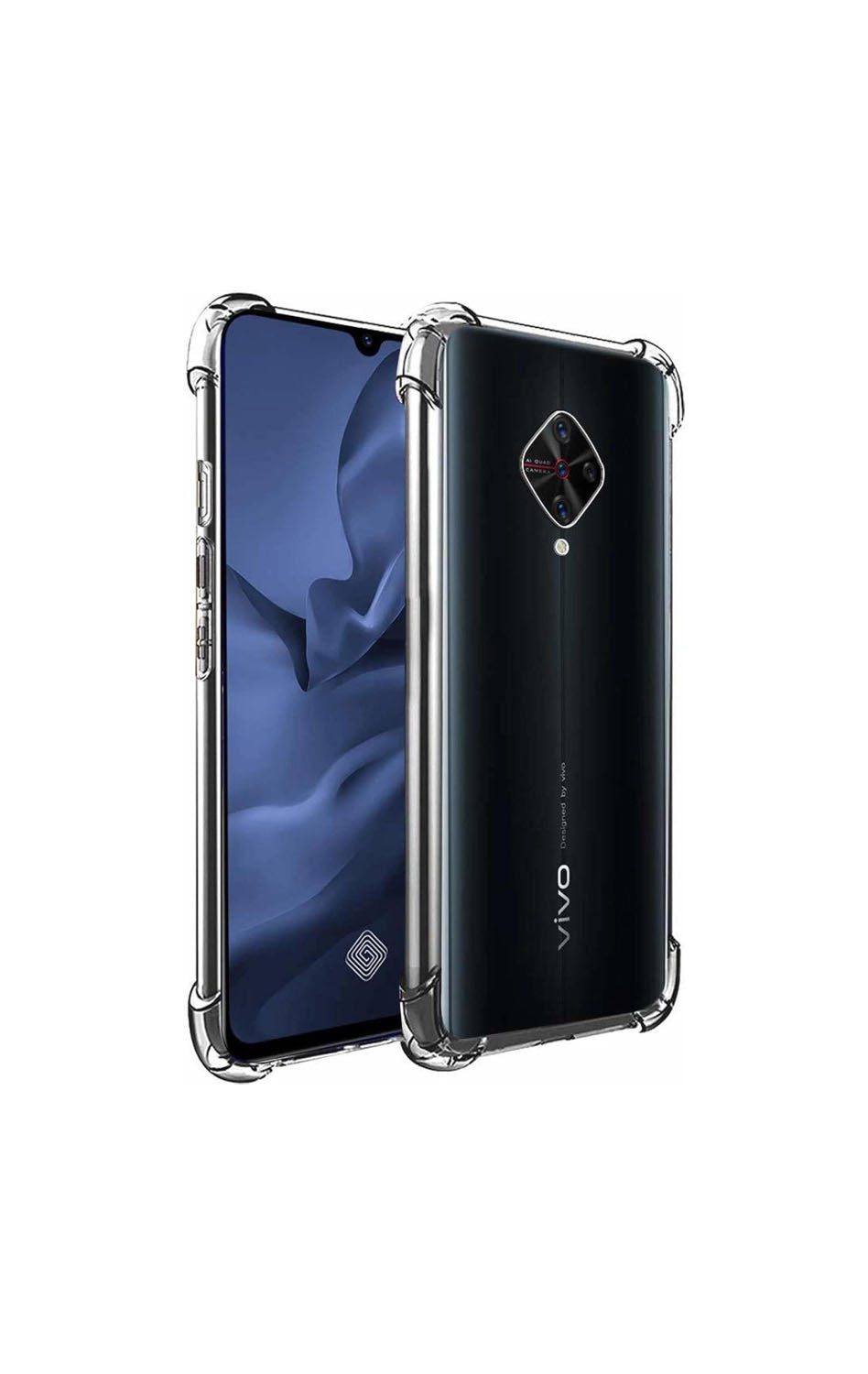 Vivo S1 Pro Transparent Soft TPU Silicone Bumper Cover